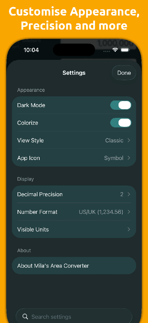 Mila's Area Converter PRO screenshot 2