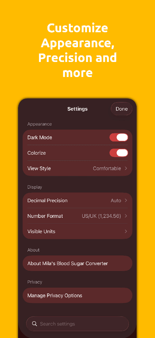 Blood Sugar Converter PRO+ screenshot 2