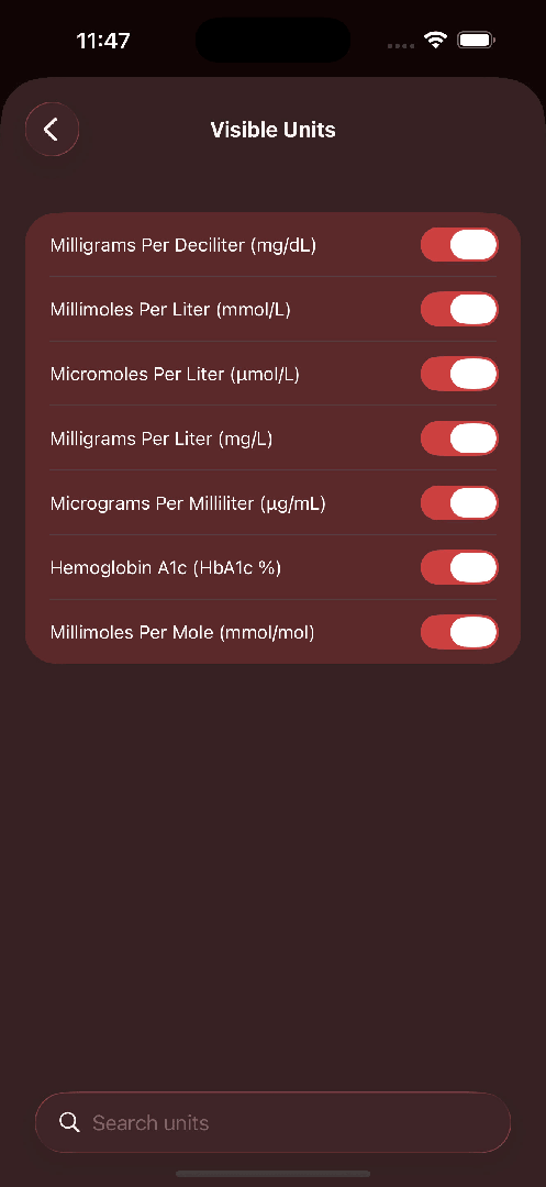 Blood Sugar Converter PRO+ screenshot 7