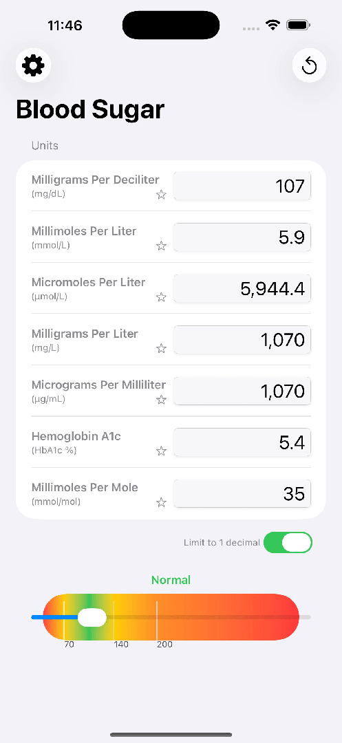 Blood Sugar Converter PRO+ screenshot 8