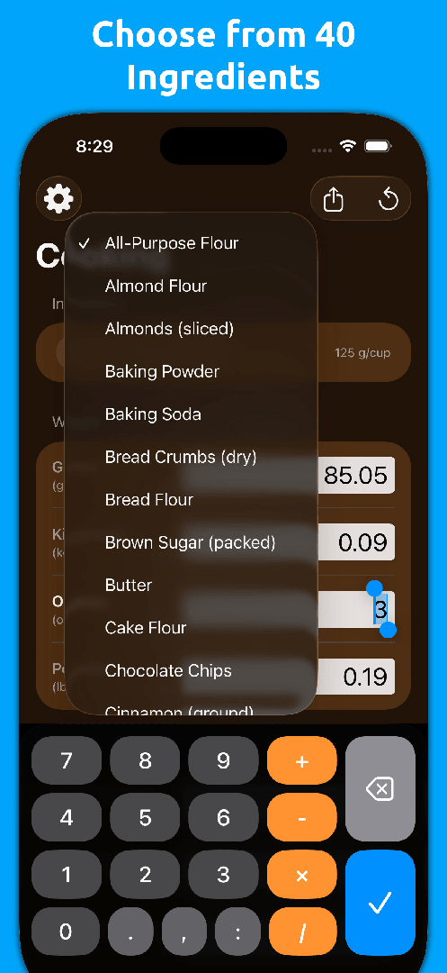 Mila's Cooking Converter PRO screenshot 2