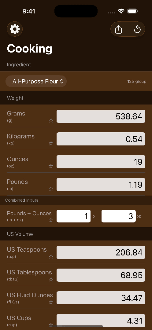 Mila's Cooking Converter PRO screenshot 6