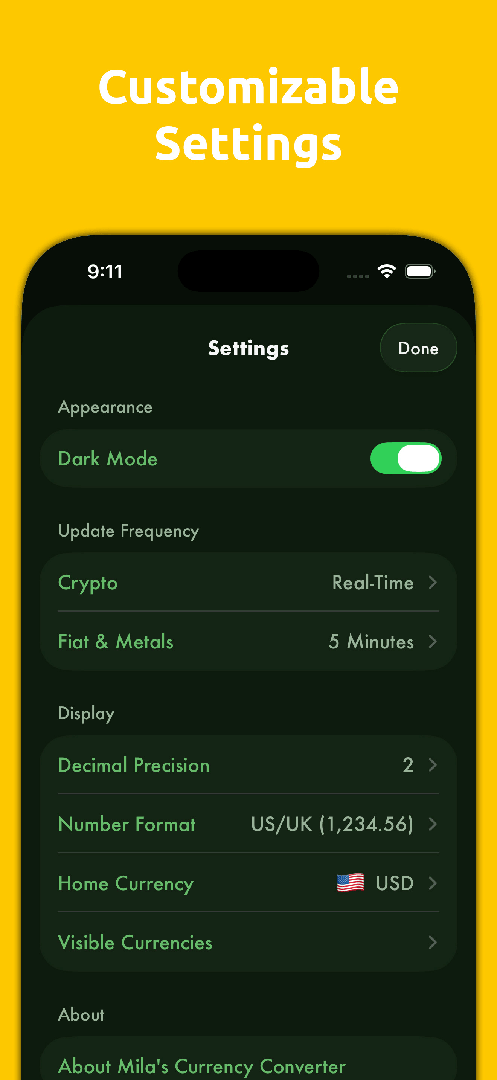 Mila's Currency Converter PRO screenshot 4