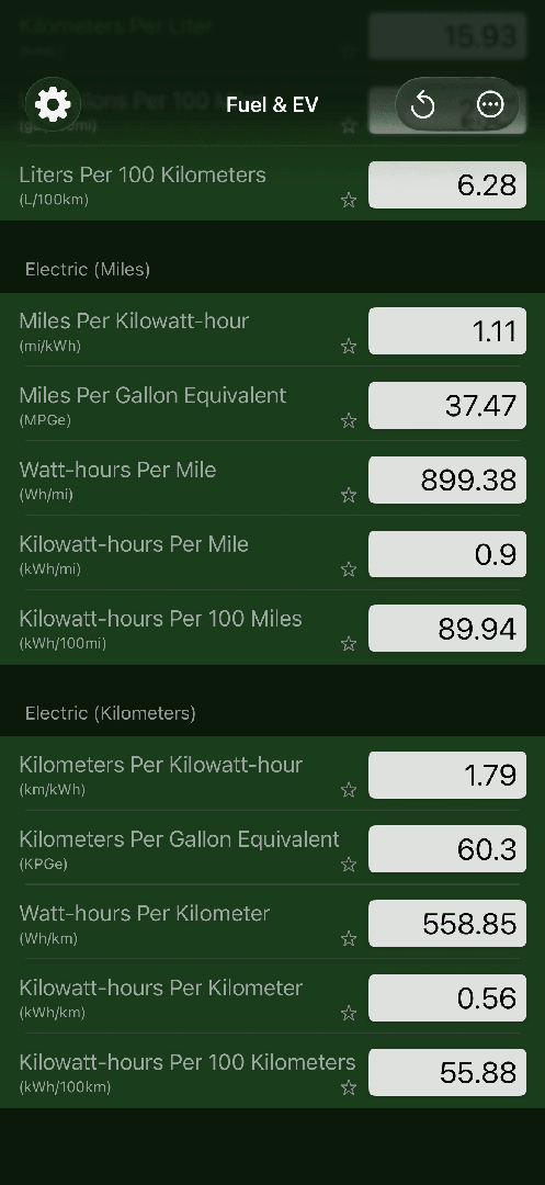 Mila's Fuel & EV Converter screenshot 6