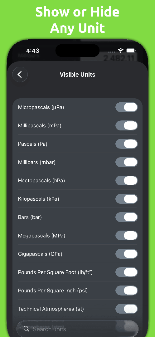 Mila's Pressure Converter screenshot 3