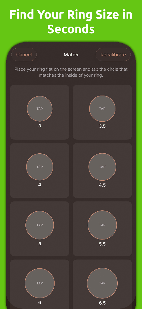 Mila's Ring Sizer & Converter screenshot 2