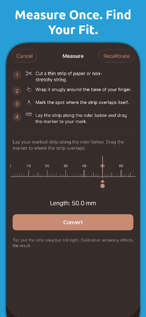 Mila's Ring Sizer & Converter screenshot 3