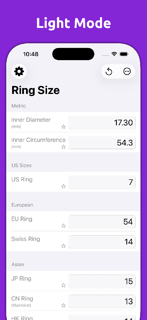 Mila's Ring Sizer & Converter screenshot 6