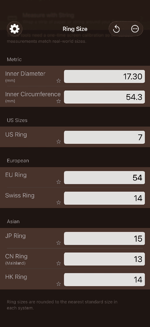 Mila's Ring Sizer & Converter screenshot 8