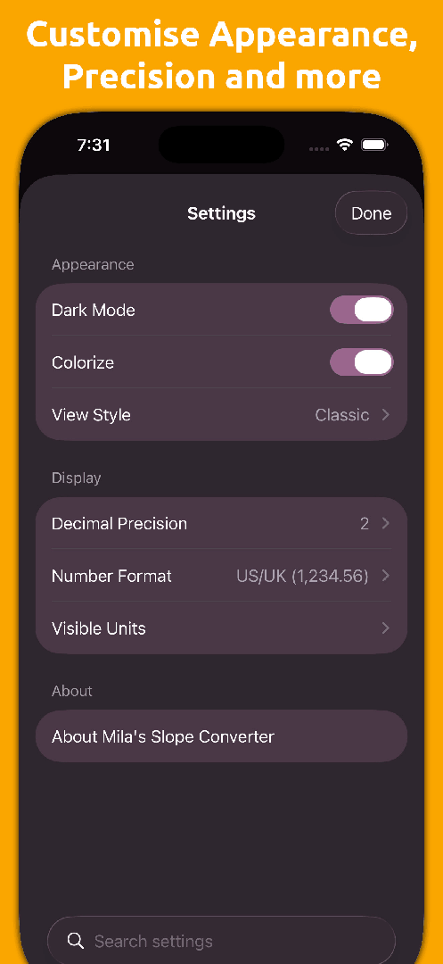 Mila's Slope Calculator PRO screenshot 2