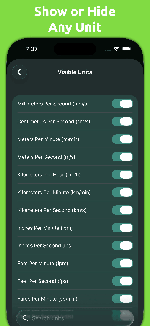Mila's Speed Converter PRO screenshot 3
