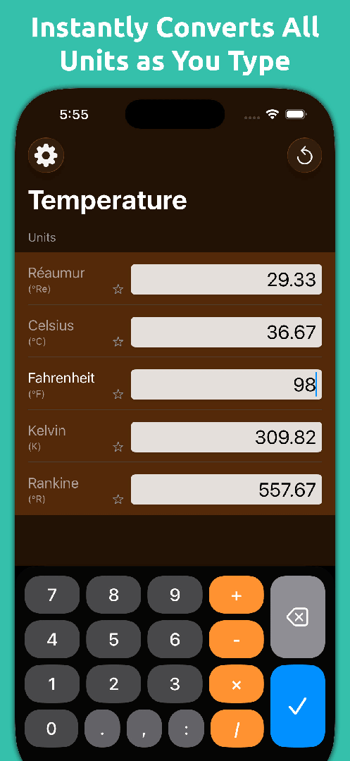 Mila's Temperature Converter screenshot 1