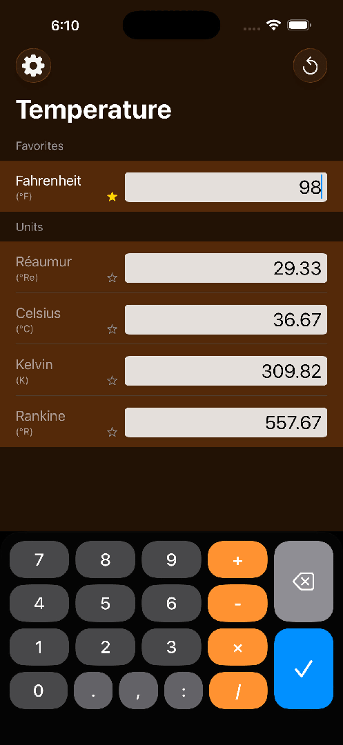 Mila's Temperature Converter screenshot 5