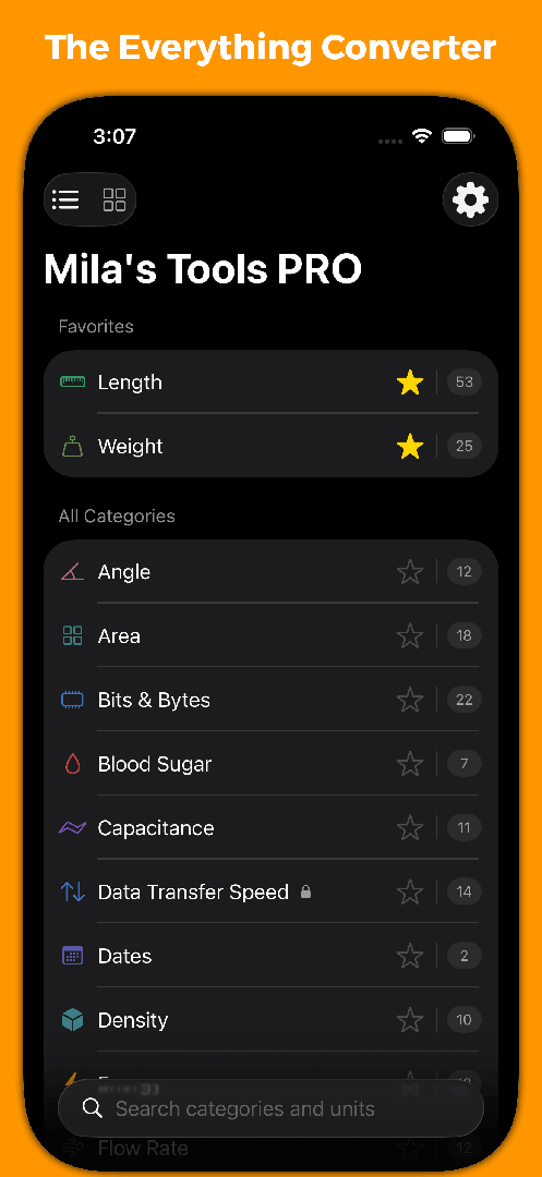 Unit Converter: Mila's Tools screenshot 1