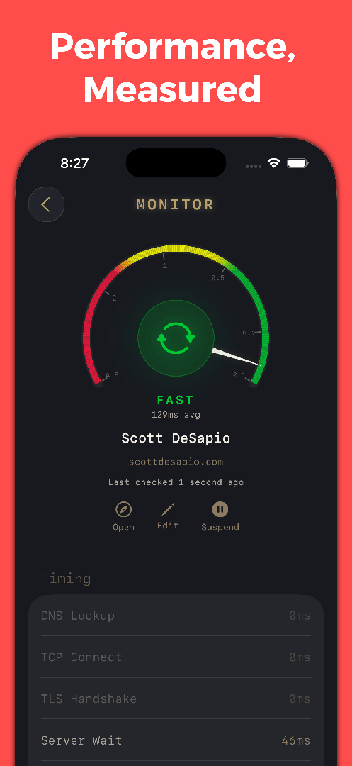 Scott's Pinger: Uptime Monitor screenshot 3
