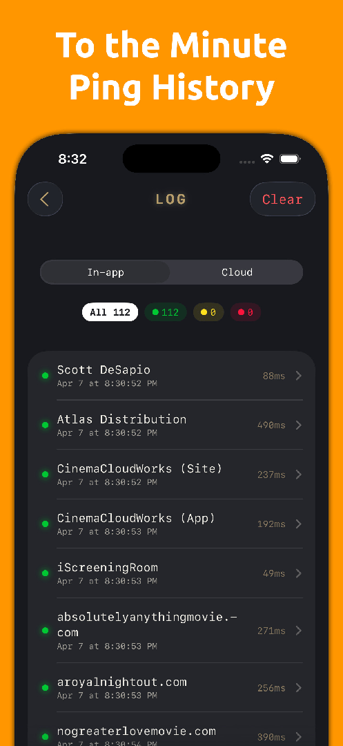 Scott's Pinger: Uptime Monitor screenshot 4