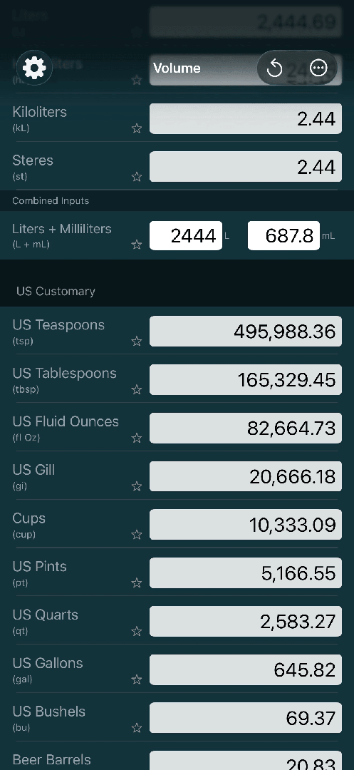 Mila's Volume Converter screenshot 5