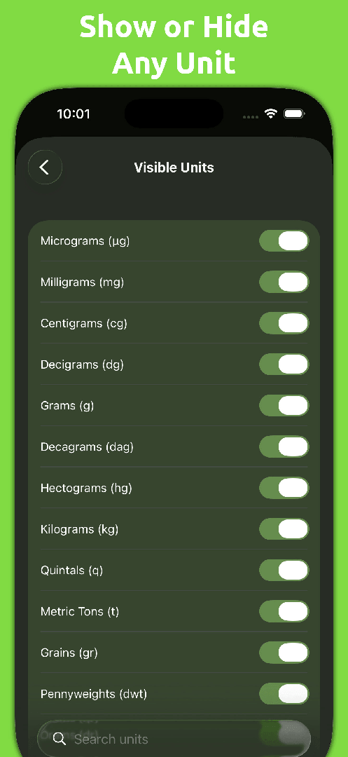 Mila's Weight Converter screenshot 3